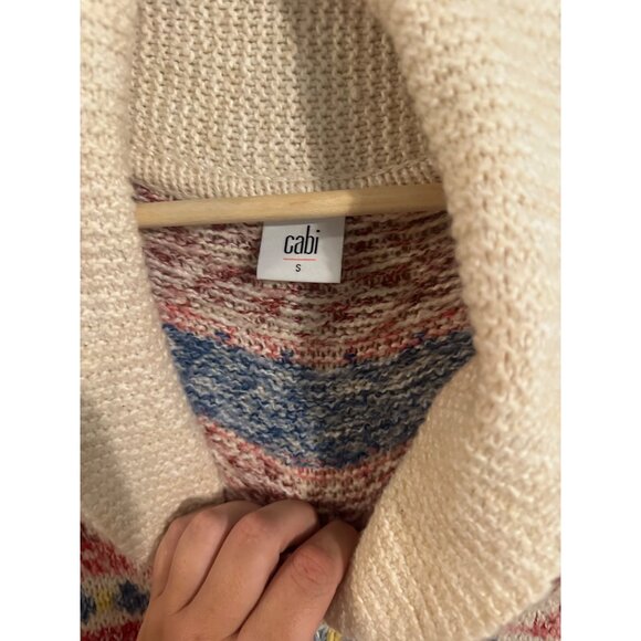 Cabi Highlands Fair Isle Multicolor Zip Up Sweater - Picture 8 of 11